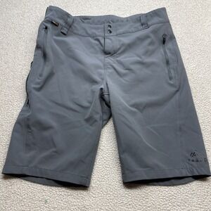 Tasco MTB Shorts Mens 32 Gray Mountain Biking Cycling Technical Pockets Trail